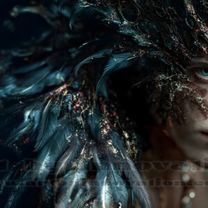 In this gallery, AI-generated dark angels handsome fallen angels with massive black and silver wings in gothic atmospheric settings. UHD digital art collection.
