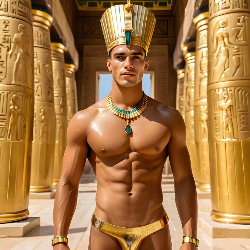 King Tutankhamun - AI History Art