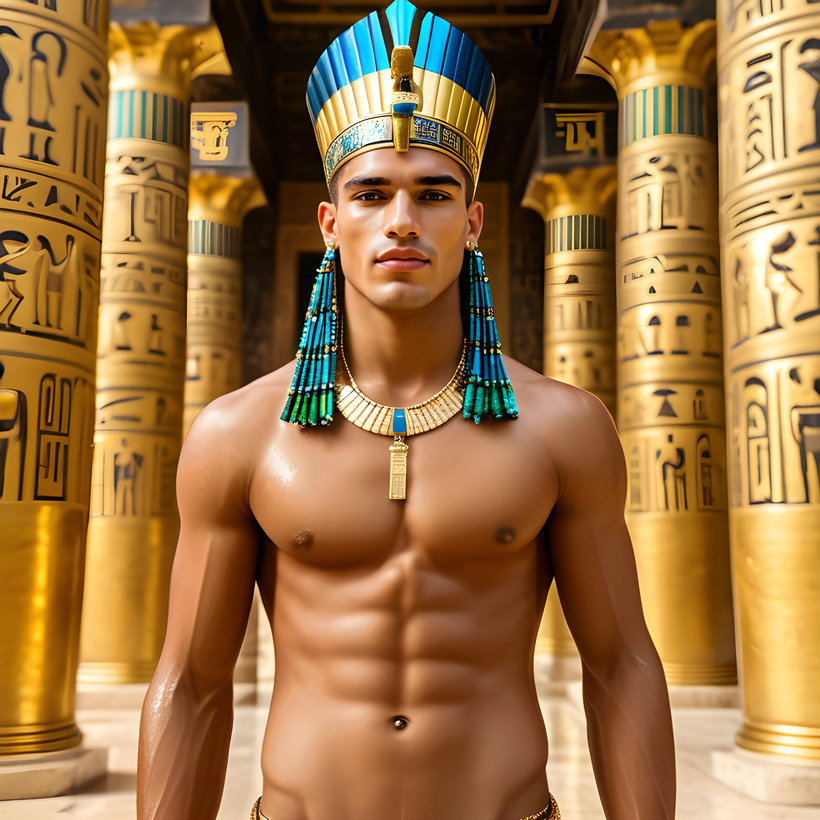 King Tutankhamun - AI History Art