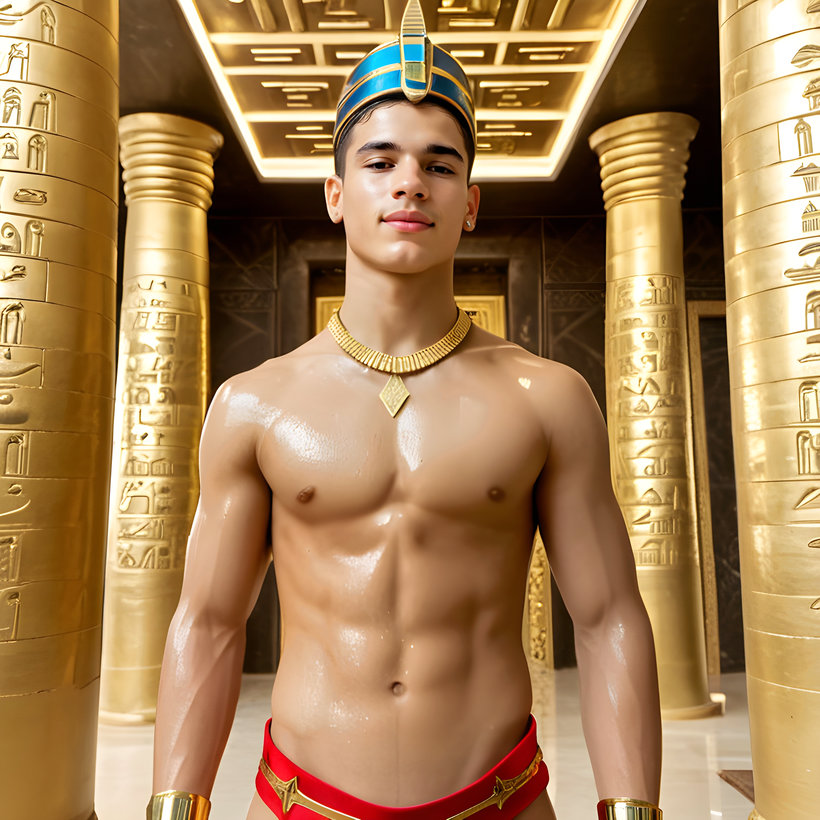 King Tutankhamun - AI History Art