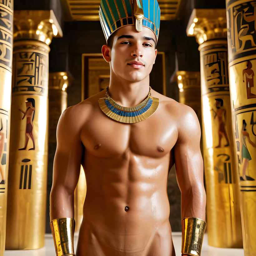 King Tutankhamun - AI History Art