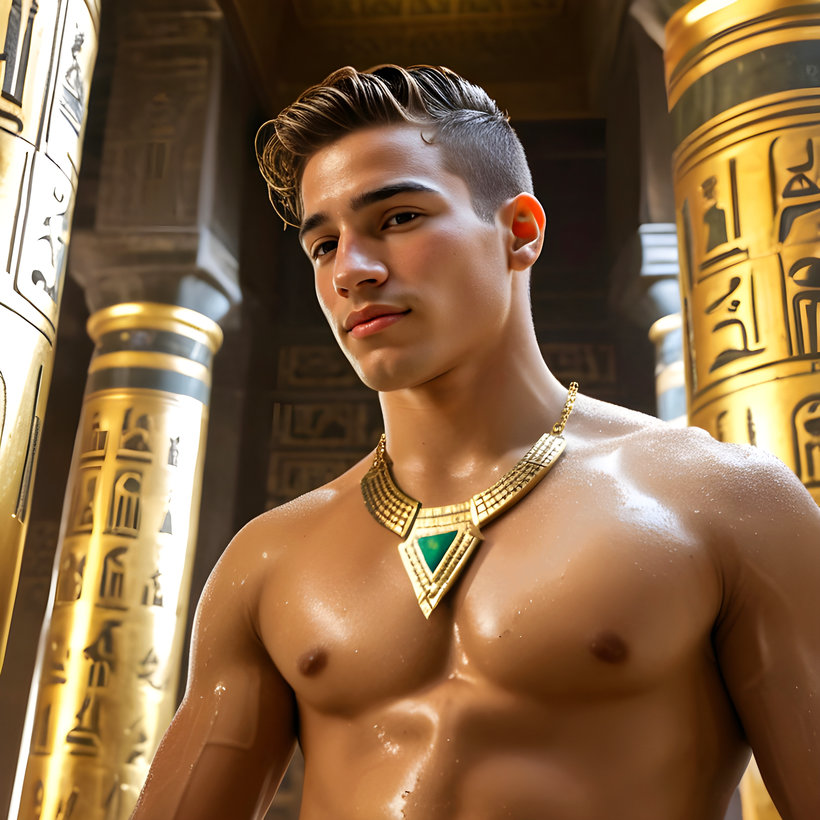King Tutankhamun - AI History Art