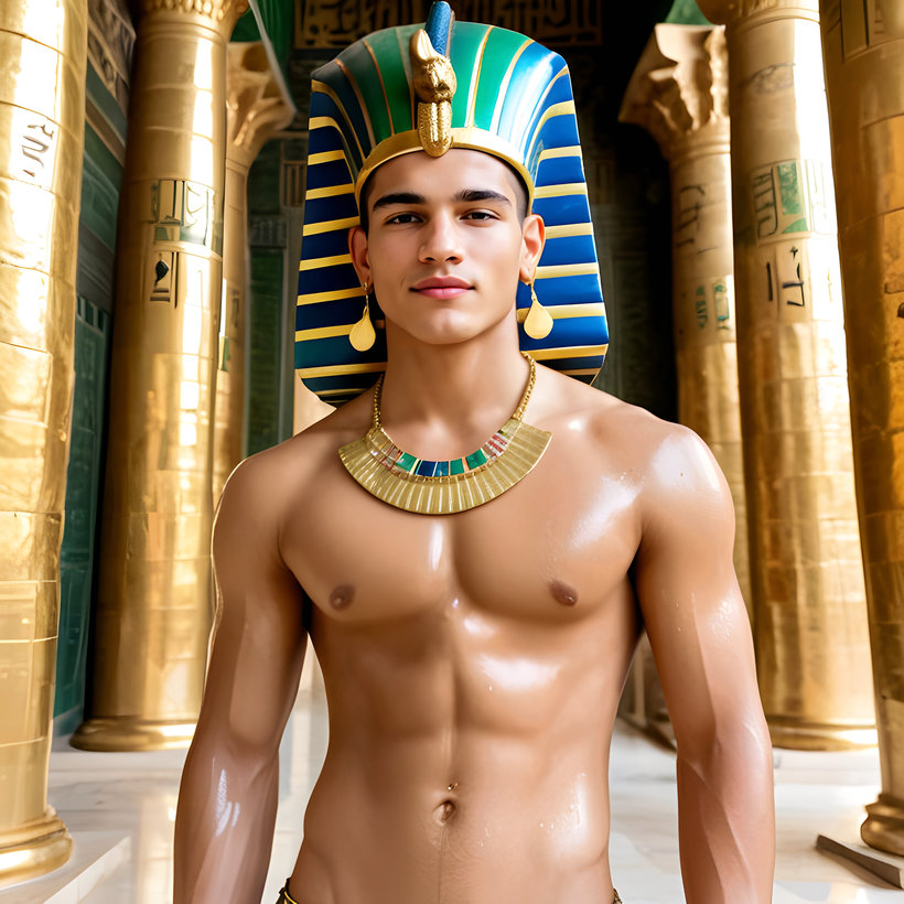 King Tutankhamun - AI History Art