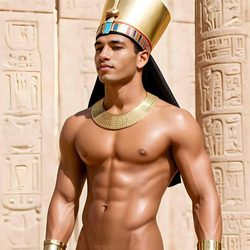 King Tutankhamun - AI History Art