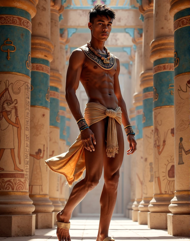King Tutankhamun - AI History Art