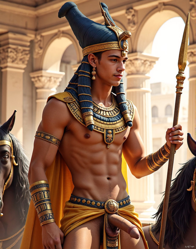 King Tutankhamun - AI History Art