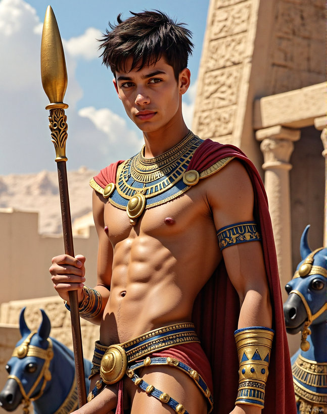 King Tutankhamun - AI History Art