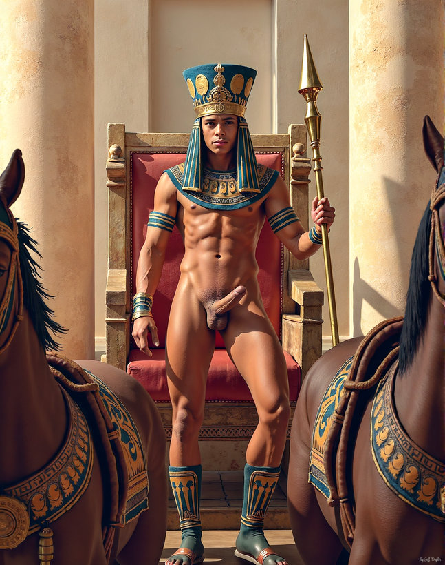 King Tutankhamun - AI History Art