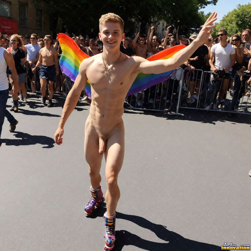 Wings of Pride NSFW - AI LGBTQ Fantasy Art
