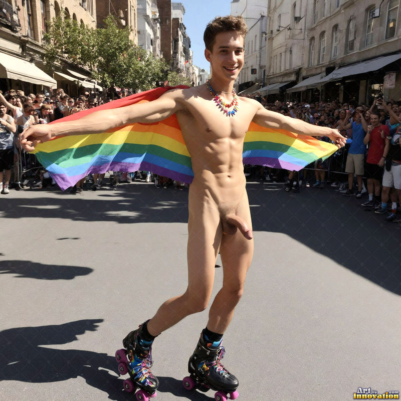 Wings of Pride NSFW - AI LGBTQ Fantasy Art