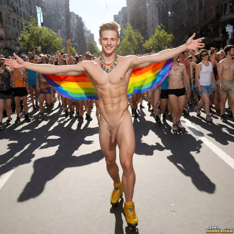 Wings of Pride NSFW - AI LGBTQ Fantasy Art