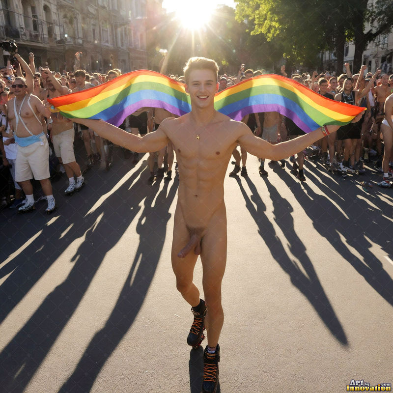 Wings of Pride NSFW - AI LGBTQ Fantasy Art