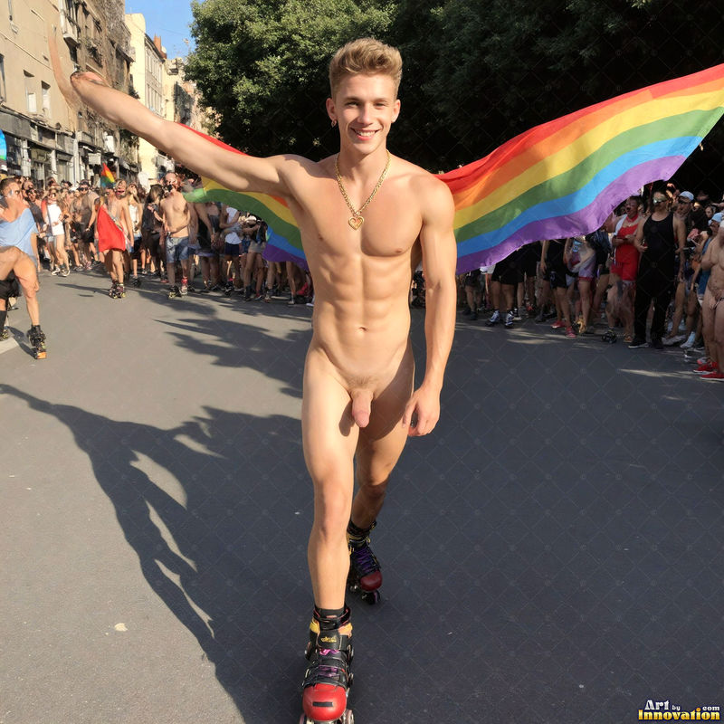 Wings of Pride NSFW - AI LGBTQ Fantasy Art