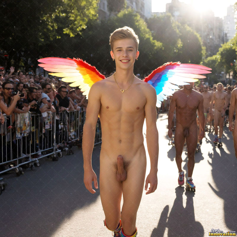 Wings of Pride NSFW - AI LGBTQ Fantasy Art