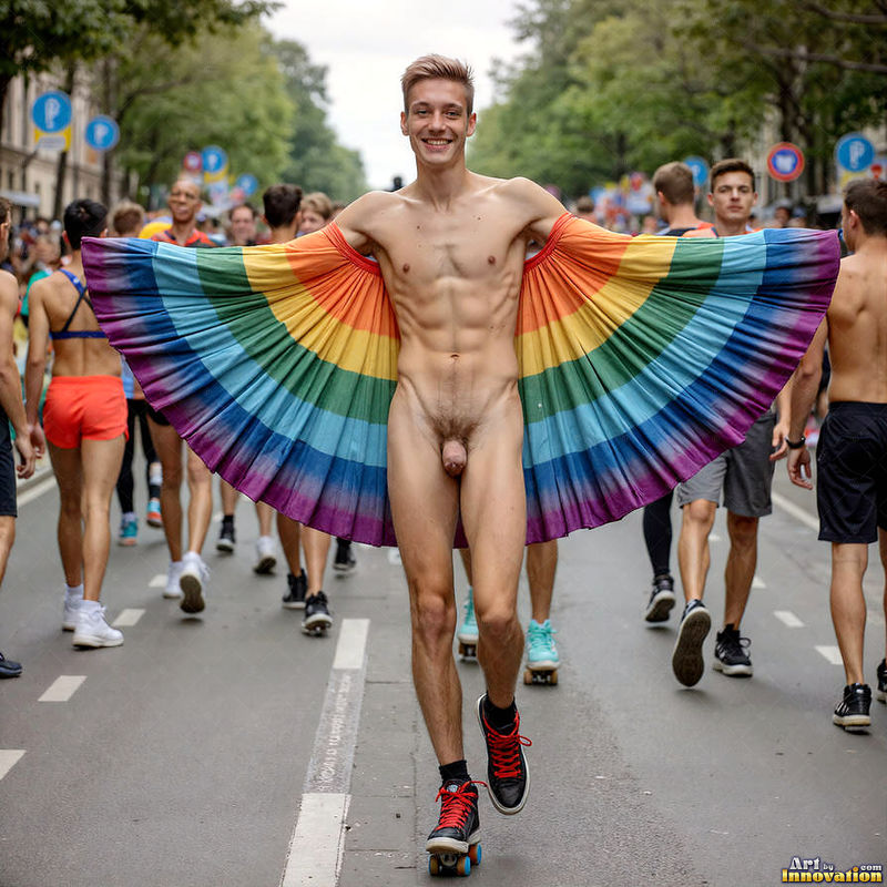 Wings of Pride NSFW - AI LGBTQ Fantasy Art