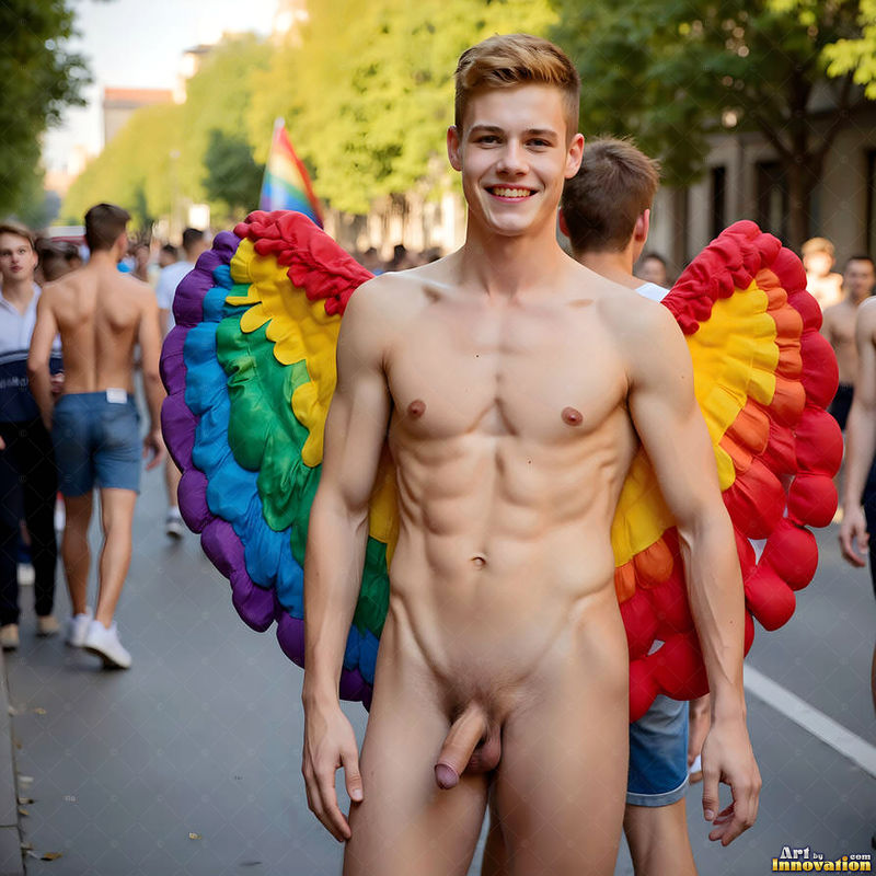 Wings of Pride NSFW - AI LGBTQ Fantasy Art