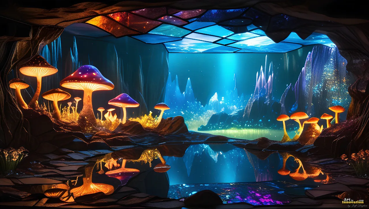 Alien Worlds Stained Glass