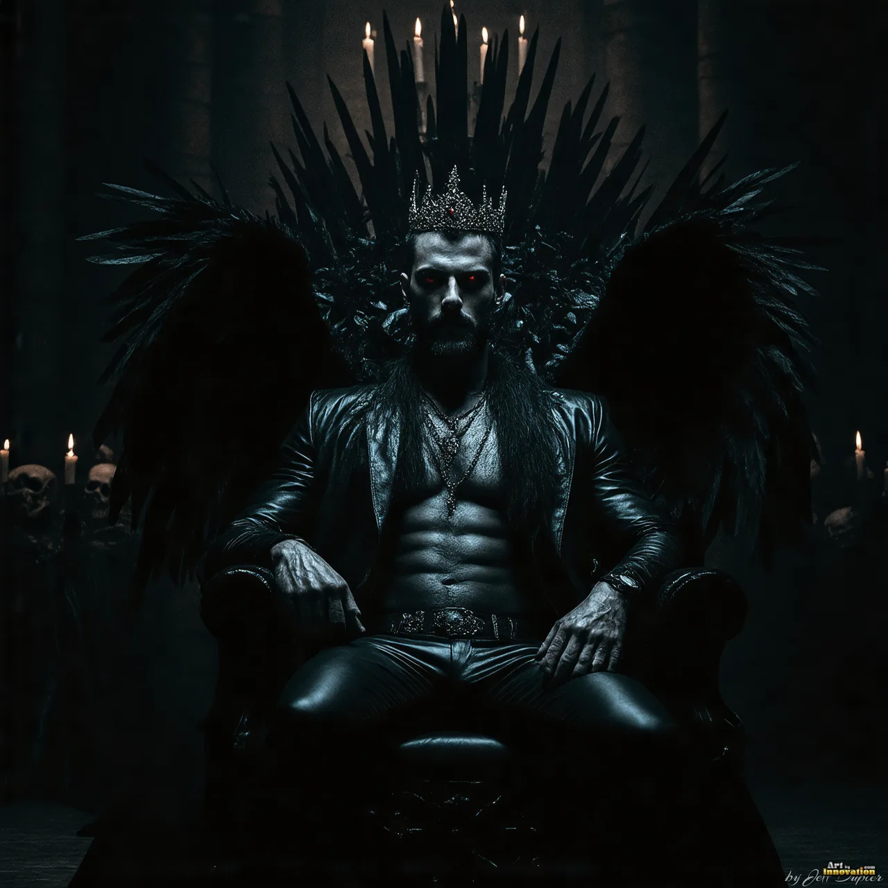 Vampires on Ornate Throne