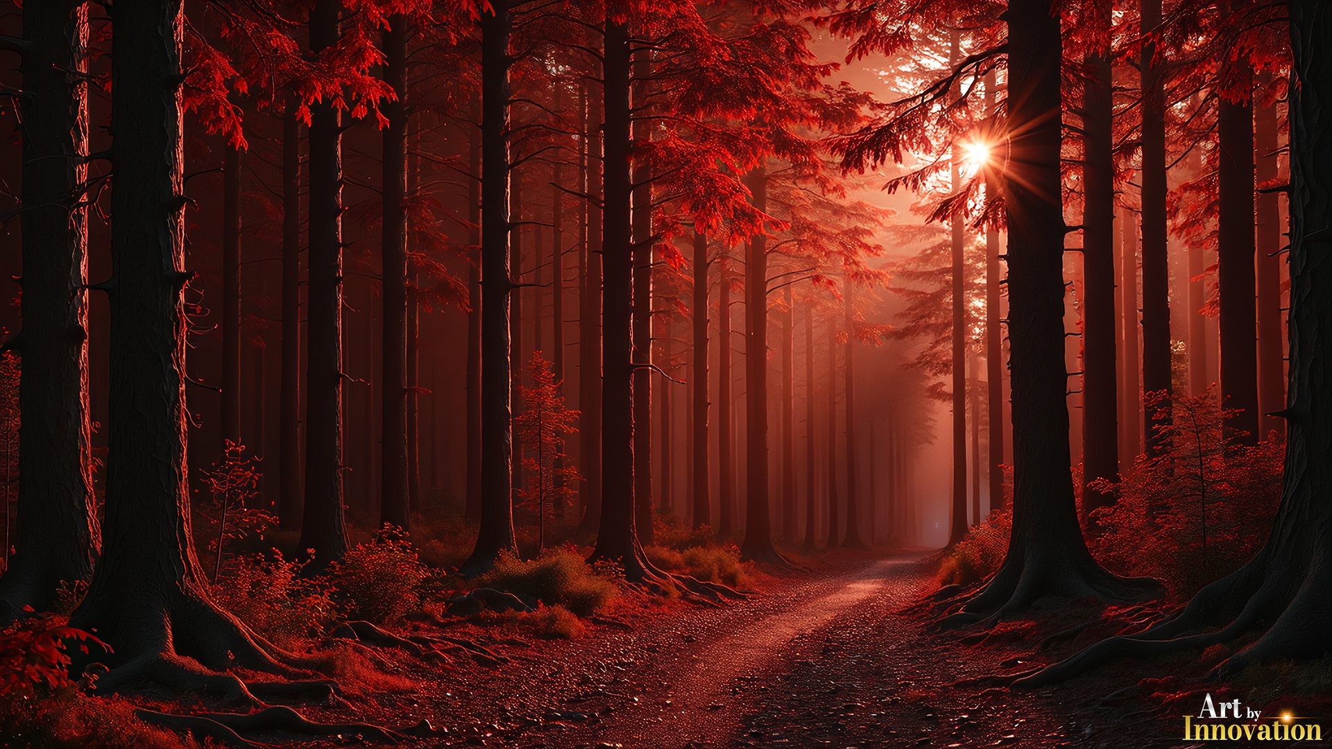 Mother Nature organic forest texture desktop wallpaper background in UHD, AI-generated art by Art by Innovation